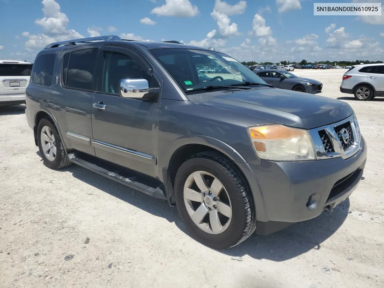 2014 Nissan Armada Sv VIN: 5N1BA0ND0EN610925 Lot: 67335094