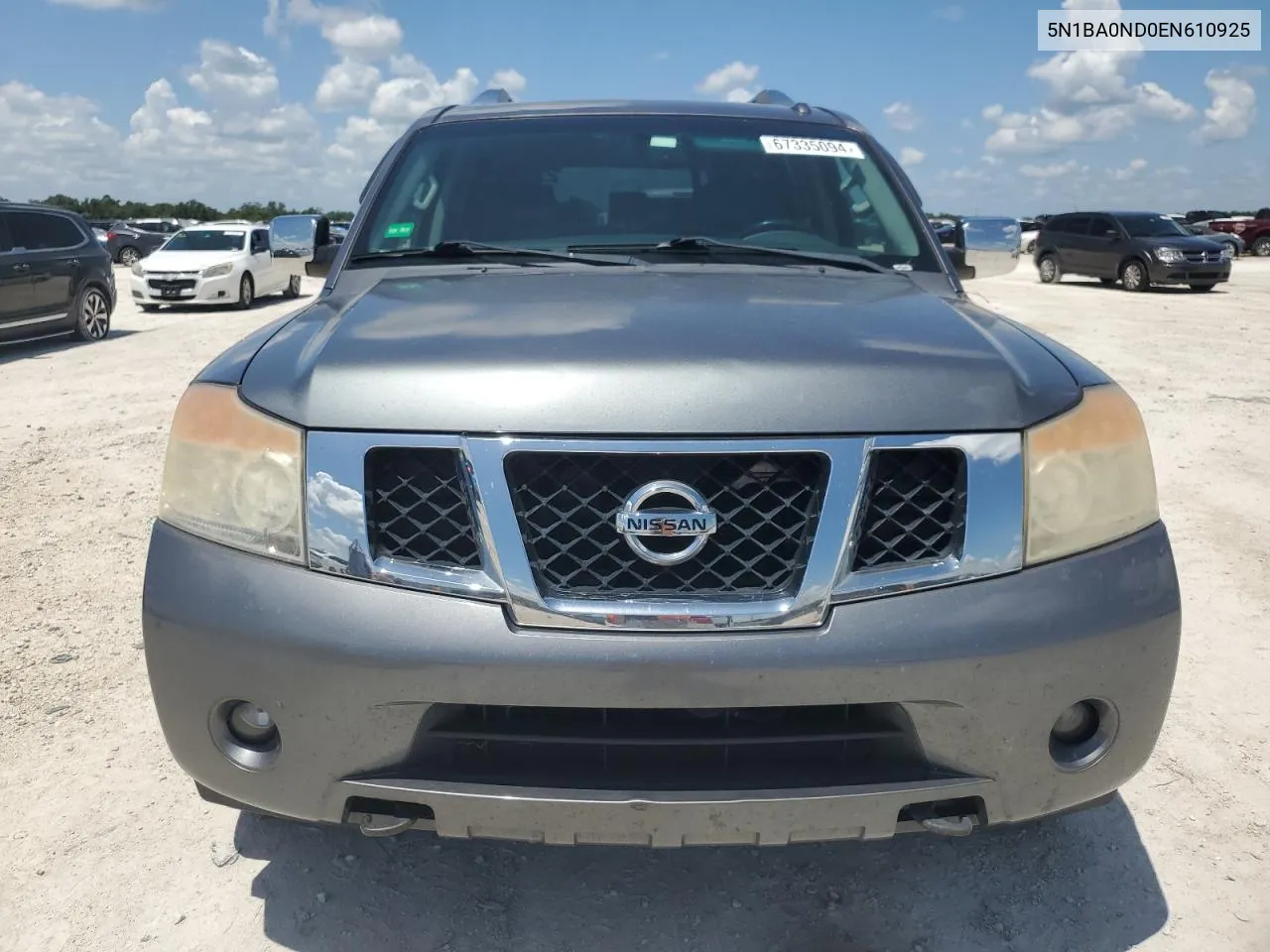 2014 Nissan Armada Sv VIN: 5N1BA0ND0EN610925 Lot: 67335094