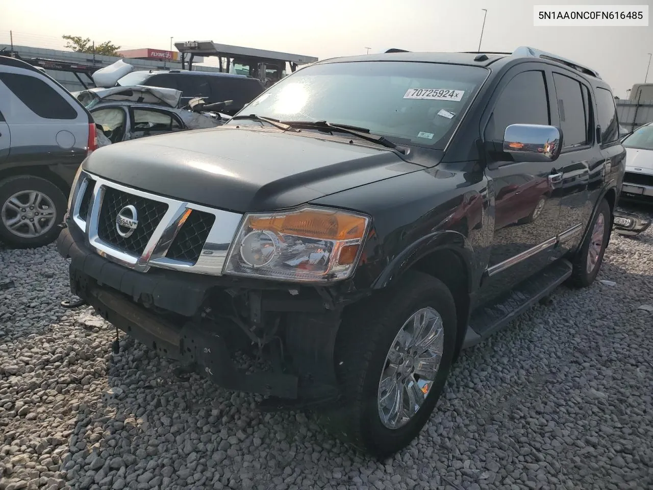 2015 Nissan Armada Sv VIN: 5N1AA0NC0FN616485 Lot: 70725924