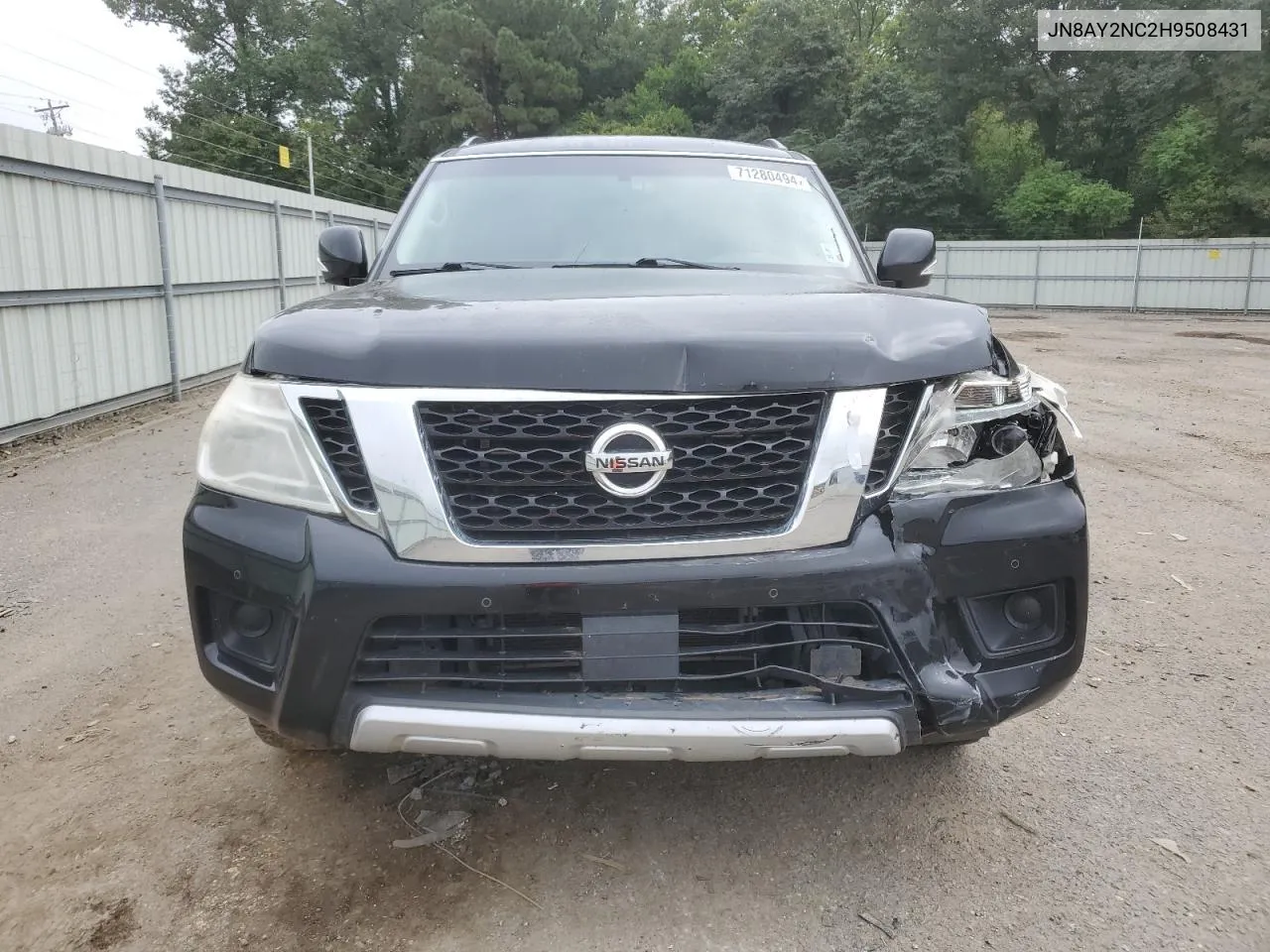 2017 Nissan Armada Sv VIN: JN8AY2NC2H9508431 Lot: 71280494