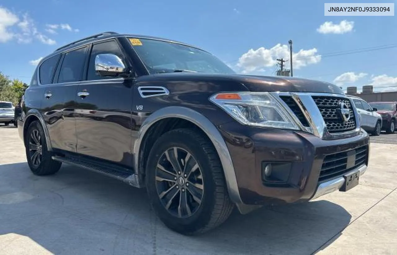 2018 Nissan Armada Platinum VIN: JN8AY2NF0J9333094 Lot: 72413874