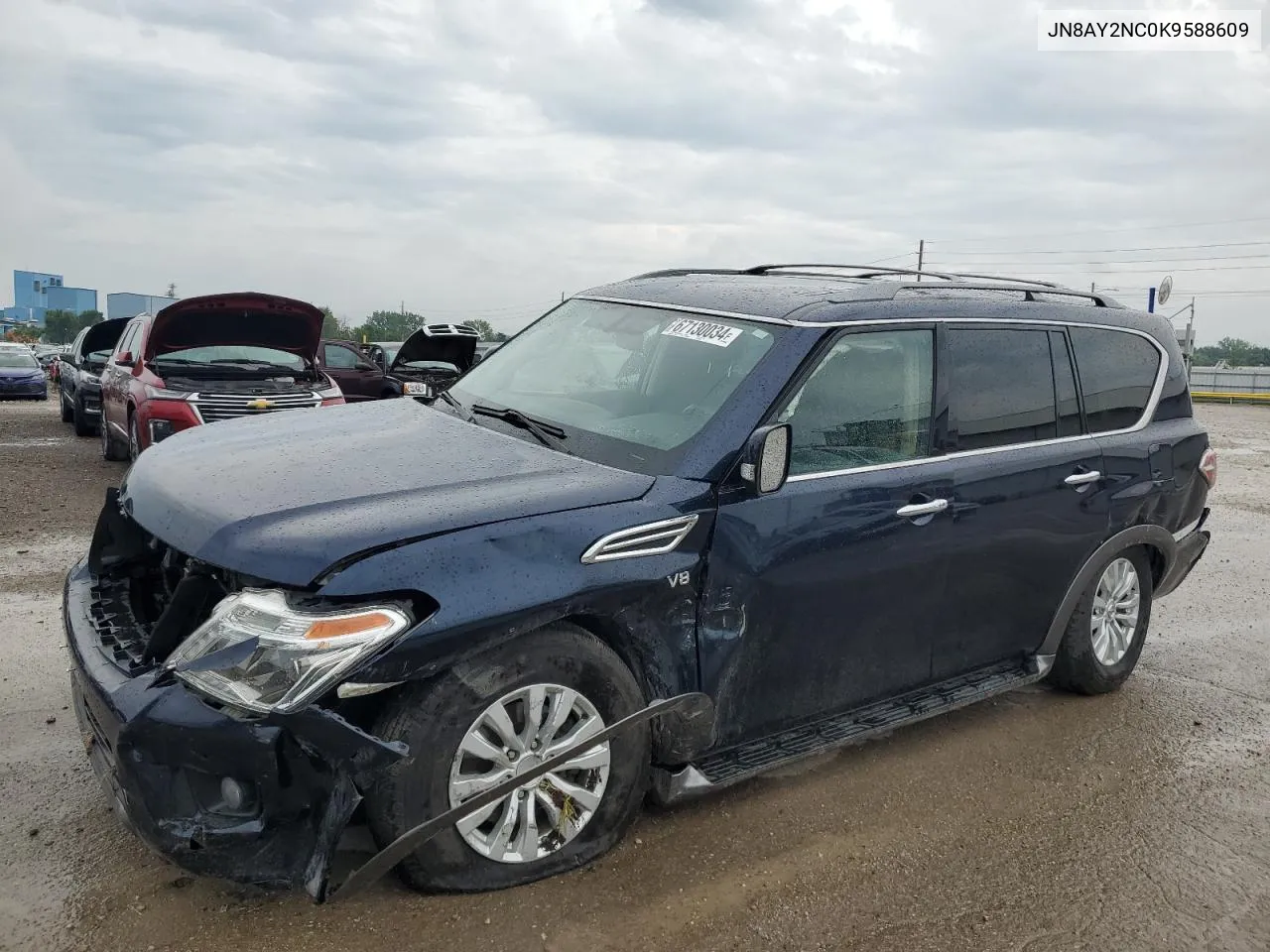 2019 Nissan Armada Sv VIN: JN8AY2NC0K9588609 Lot: 67130034