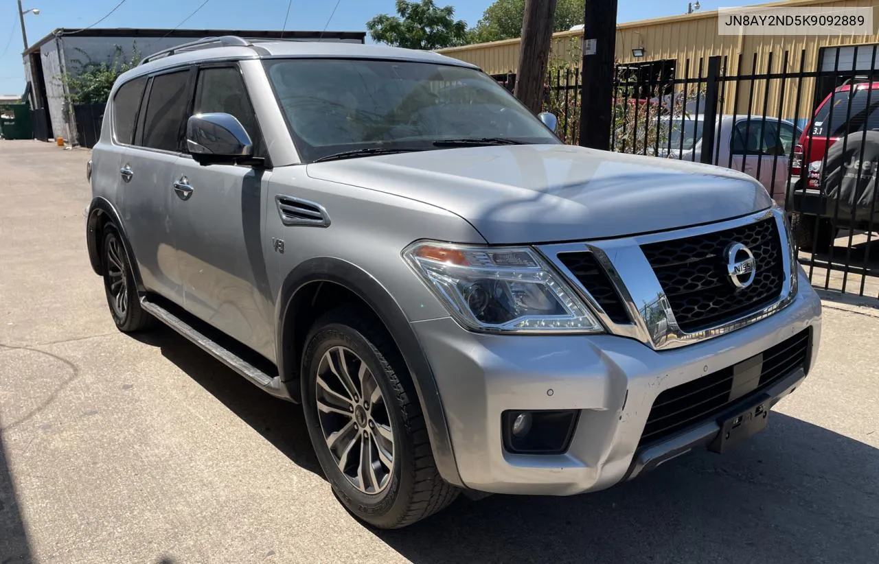 2019 Nissan Armada Sv VIN: JN8AY2ND5K9092889 Lot: 71786094