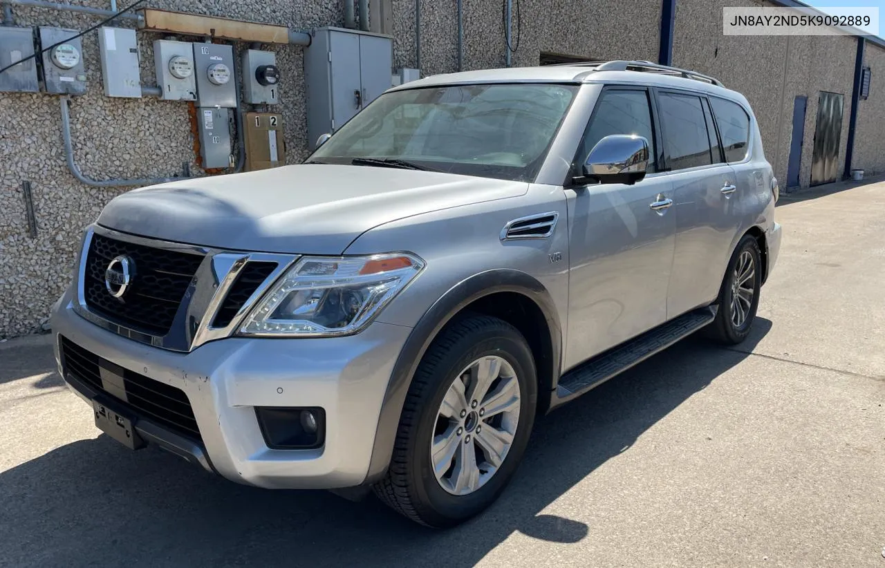 2019 Nissan Armada Sv VIN: JN8AY2ND5K9092889 Lot: 71786094