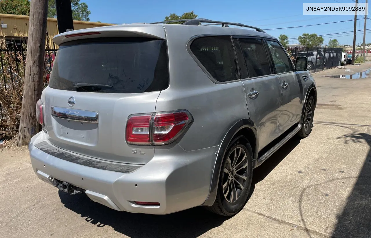 2019 Nissan Armada Sv VIN: JN8AY2ND5K9092889 Lot: 71786094