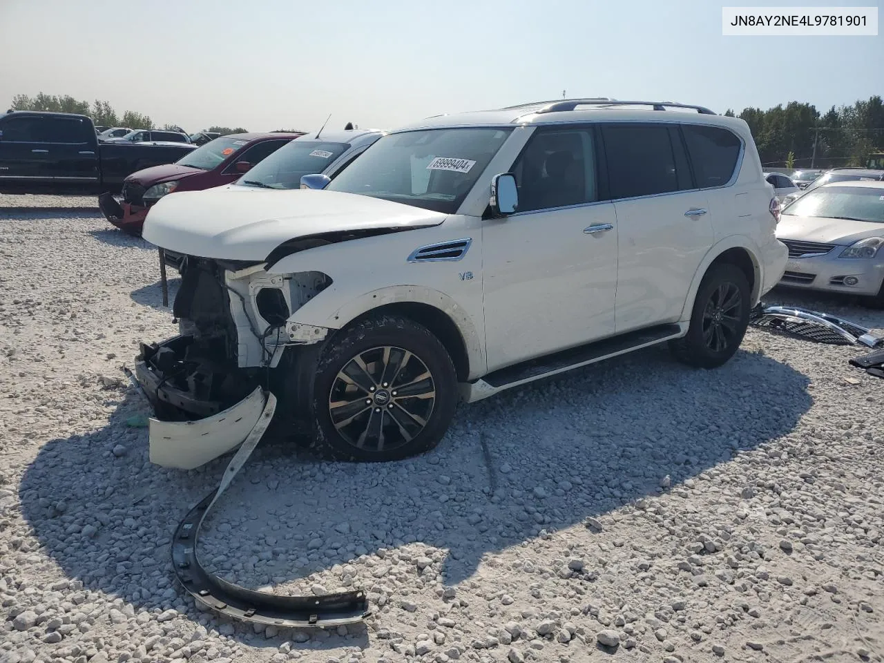 2020 Nissan Armada Platinum VIN: JN8AY2NE4L9781901 Lot: 69999404