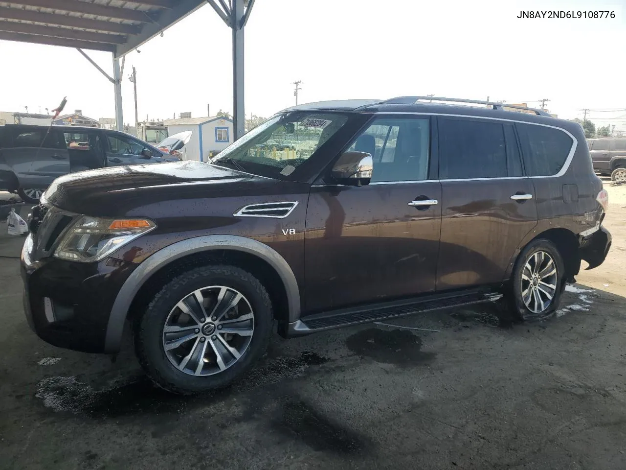 2020 Nissan Armada Sv VIN: JN8AY2ND6L9108776 Lot: 71068204