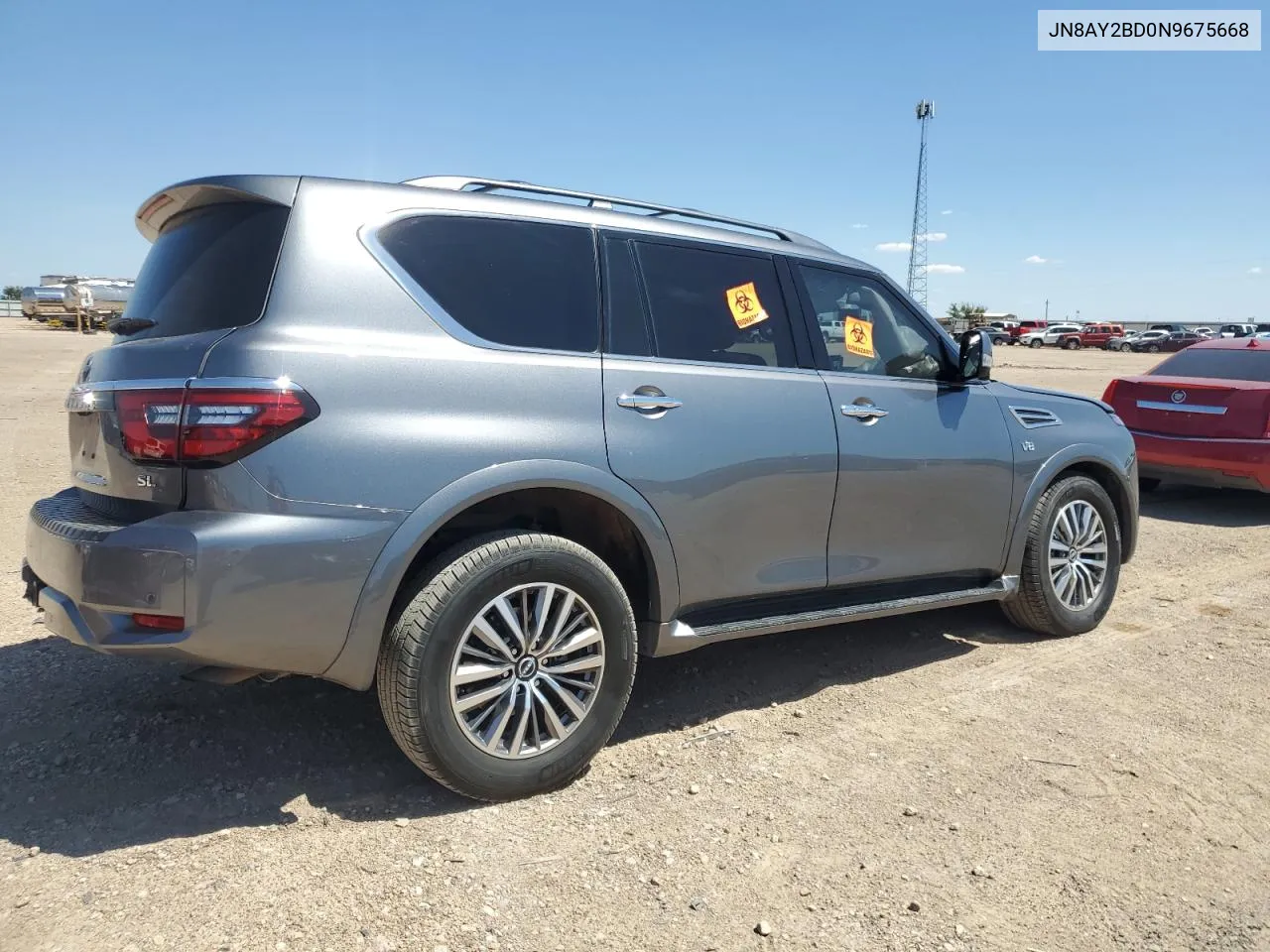 2022 Nissan Armada Sl VIN: JN8AY2BD0N9675668 Lot: 68256954