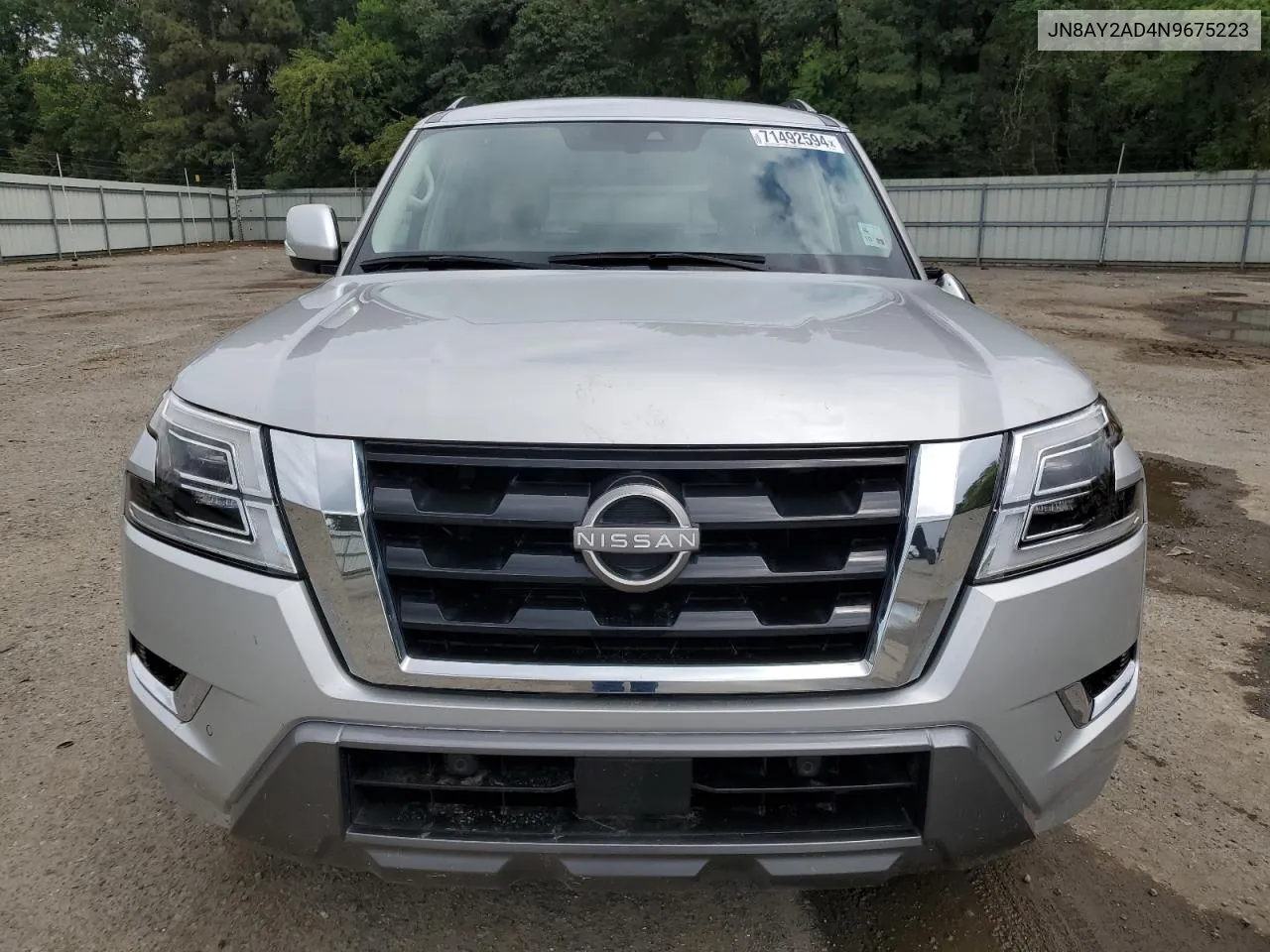 2022 Nissan Armada S VIN: JN8AY2AD4N9675223 Lot: 71492594