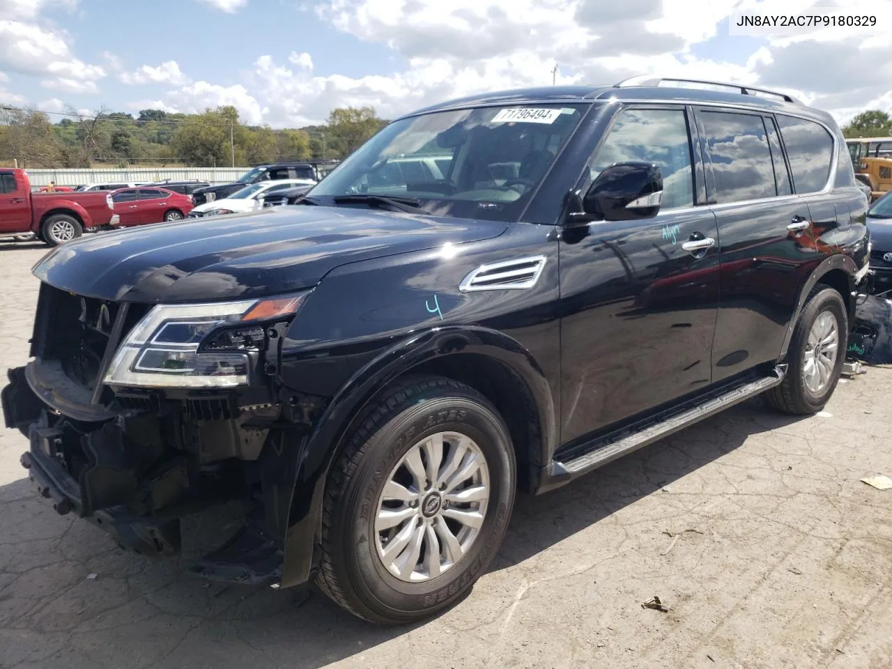 2023 Nissan Armada S VIN: JN8AY2AC7P9180329 Lot: 71796494