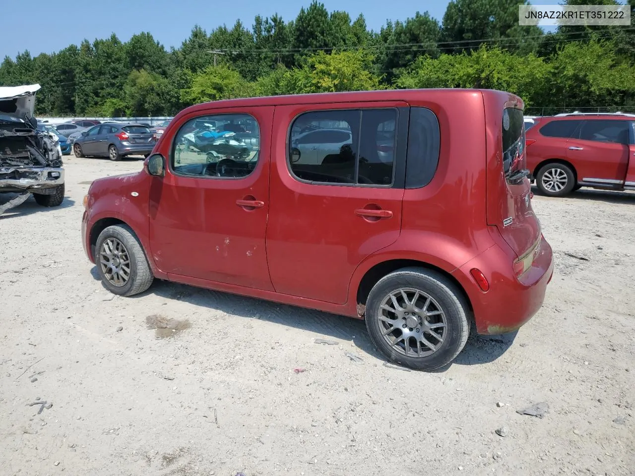 2014 Nissan Cube S VIN: JN8AZ2KR1ET351222 Lot: 68747264