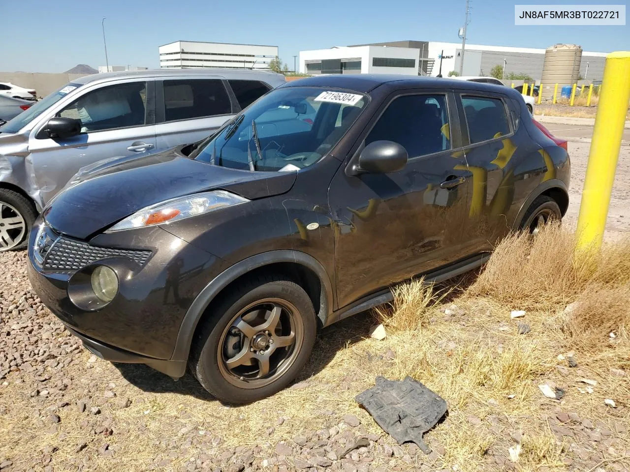 2011 Nissan Juke S VIN: JN8AF5MR3BT022721 Lot: 72196304