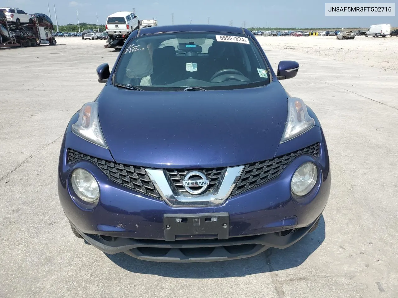 2015 Nissan Juke S VIN: JN8AF5MR3FT502716 Lot: 66567834