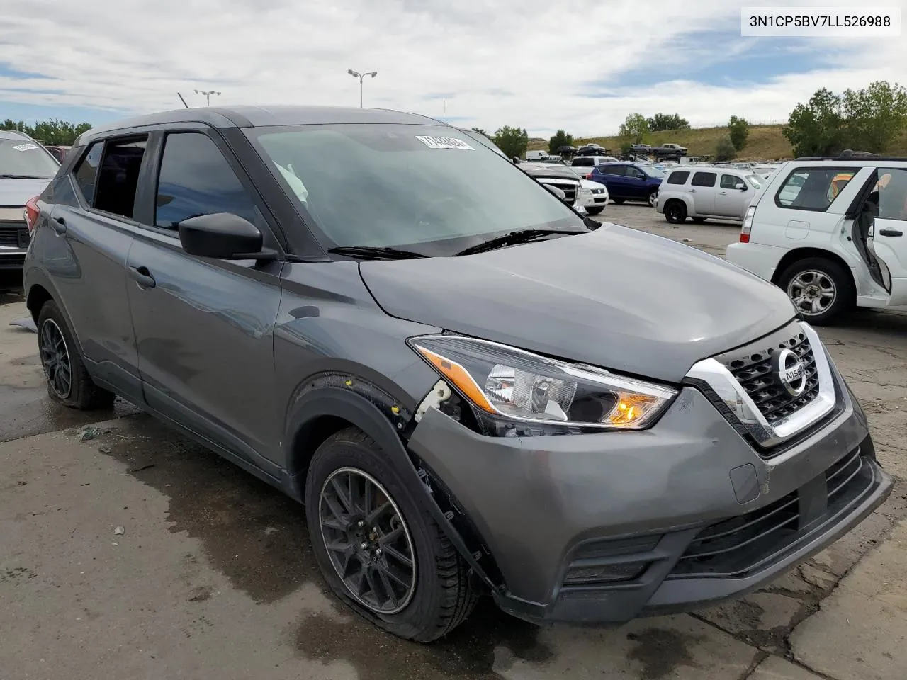 2020 Nissan Kicks S VIN: 3N1CP5BV7LL526988 Lot: 71433424