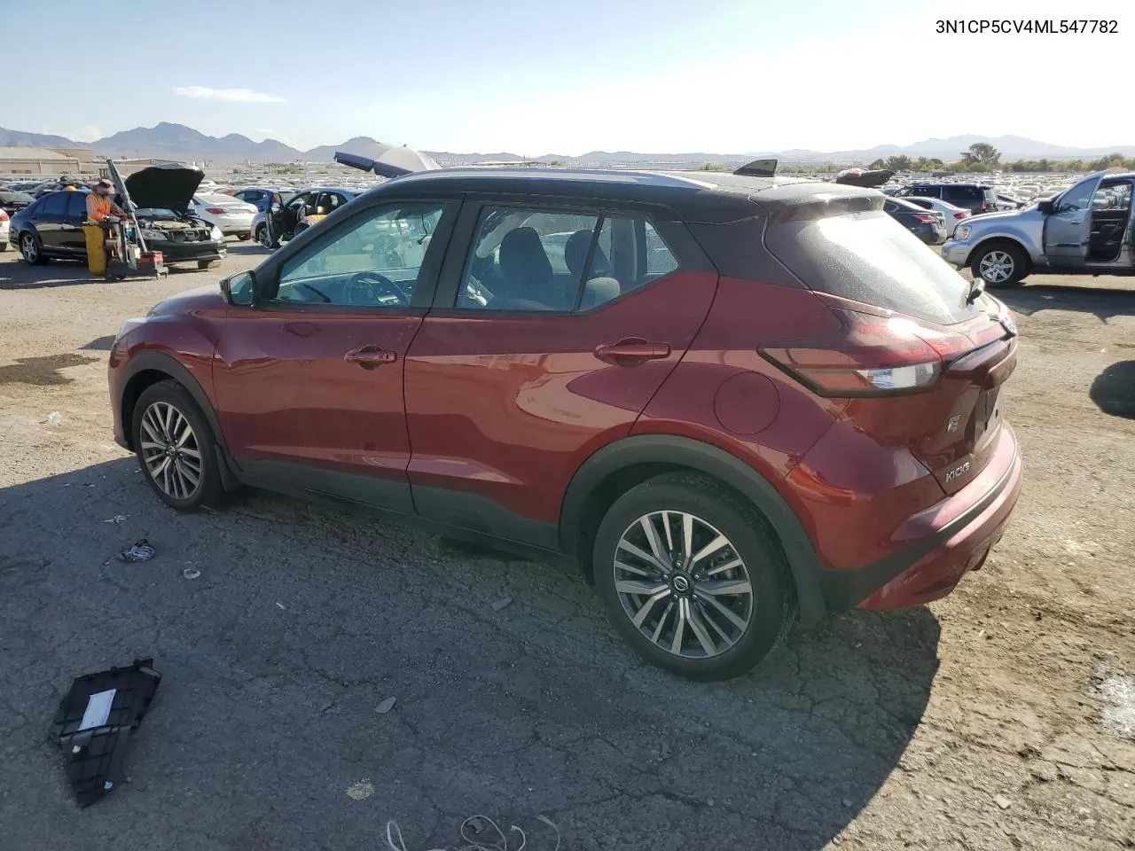 2021 Nissan Kicks Sv VIN: 3N1CP5CV4ML547782 Lot: 68386544