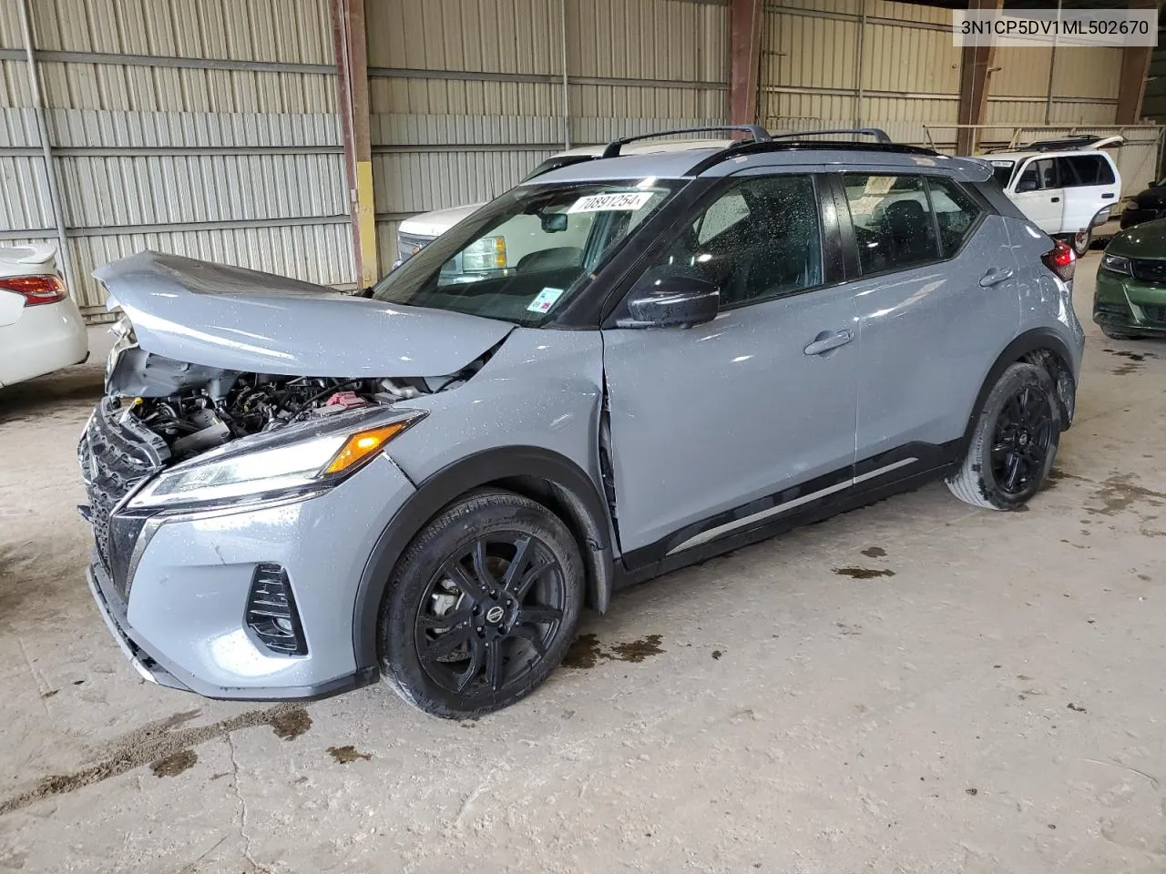 2021 Nissan Kicks Sr VIN: 3N1CP5DV1ML502670 Lot: 70891254