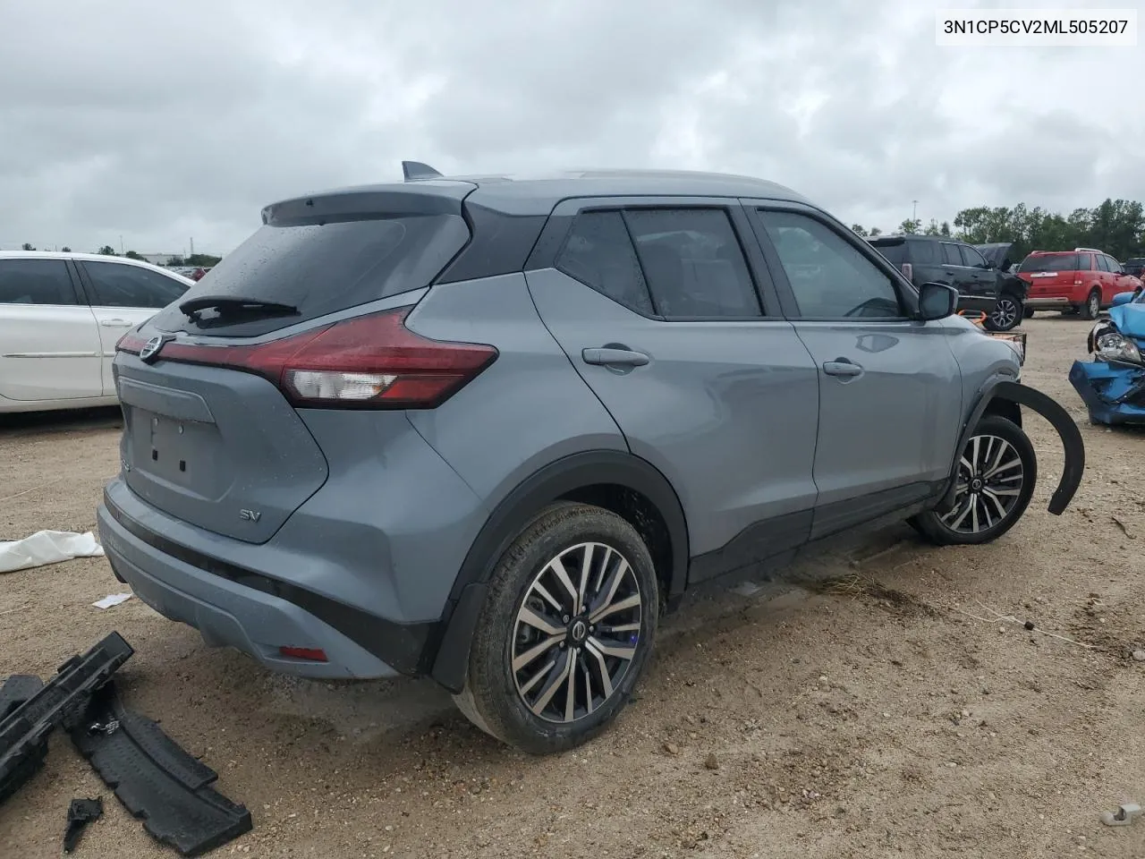 2021 Nissan Kicks Sv VIN: 3N1CP5CV2ML505207 Lot: 71078114