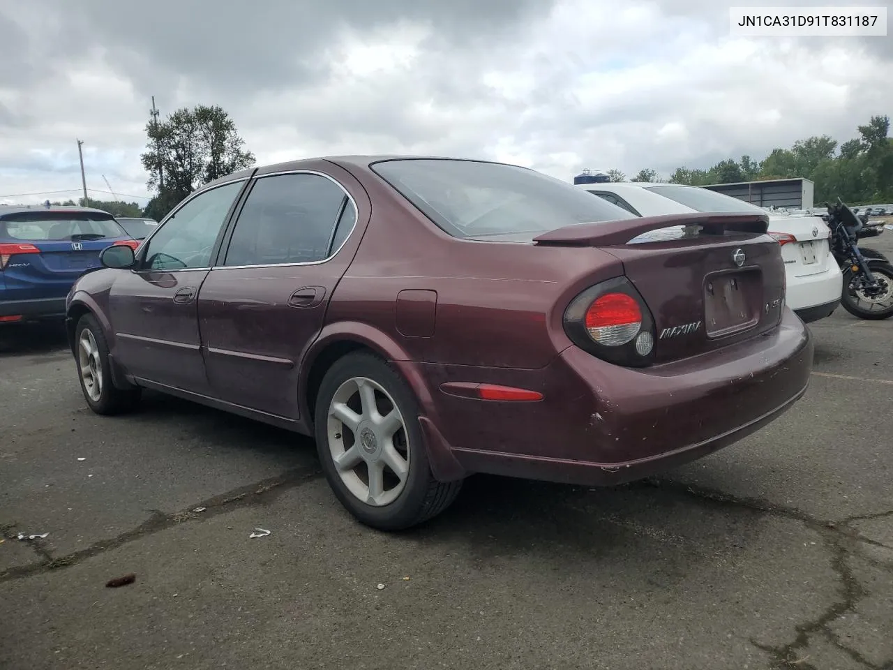 2001 Nissan Maxima Gxe VIN: JN1CA31D91T831187 Lot: 72222434