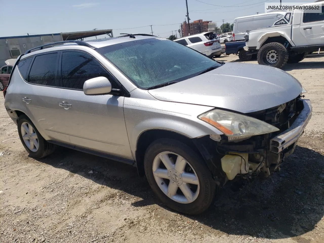 2004 Nissan Murano Sl VIN: JN8AZ08W54W308632 Lot: 66361844