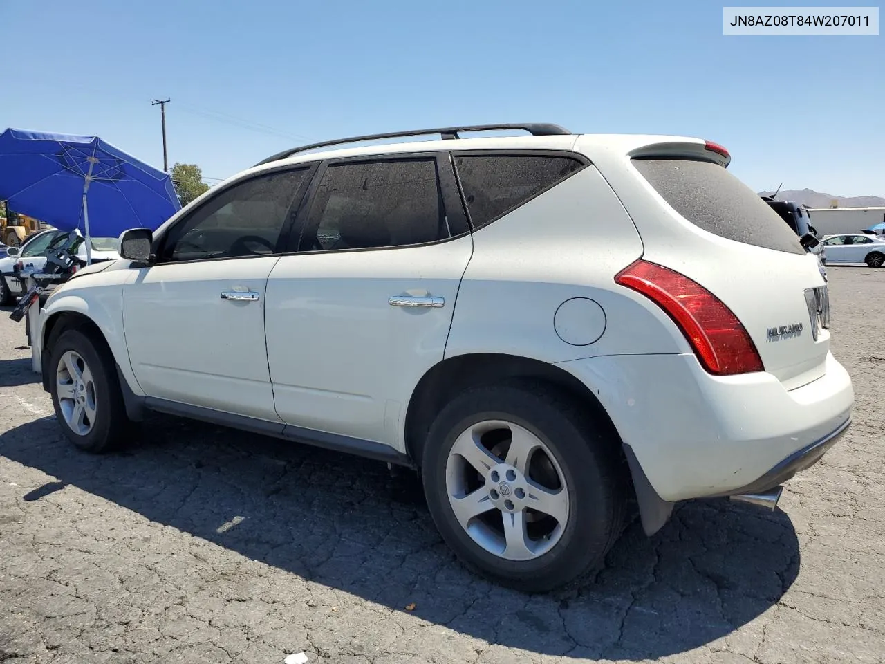 2004 Nissan Murano Sl VIN: JN8AZ08T84W207011 Lot: 67529284