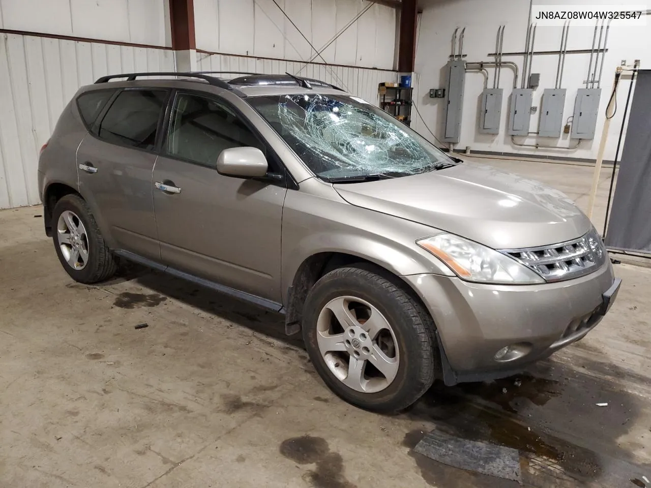 2004 Nissan Murano Sl VIN: JN8AZ08W04W325547 Lot: 69952164