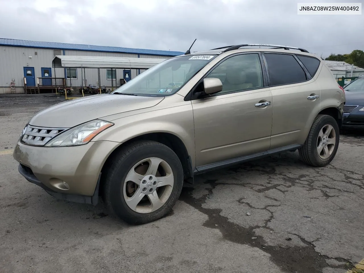 2005 Nissan Murano Sl VIN: JN8AZ08W25W400492 Lot: 69507604