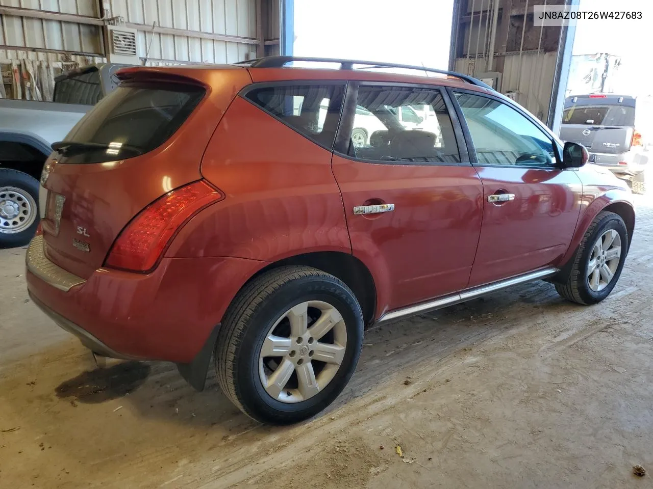 2006 Nissan Murano Sl VIN: JN8AZ08T26W427683 Lot: 70979874