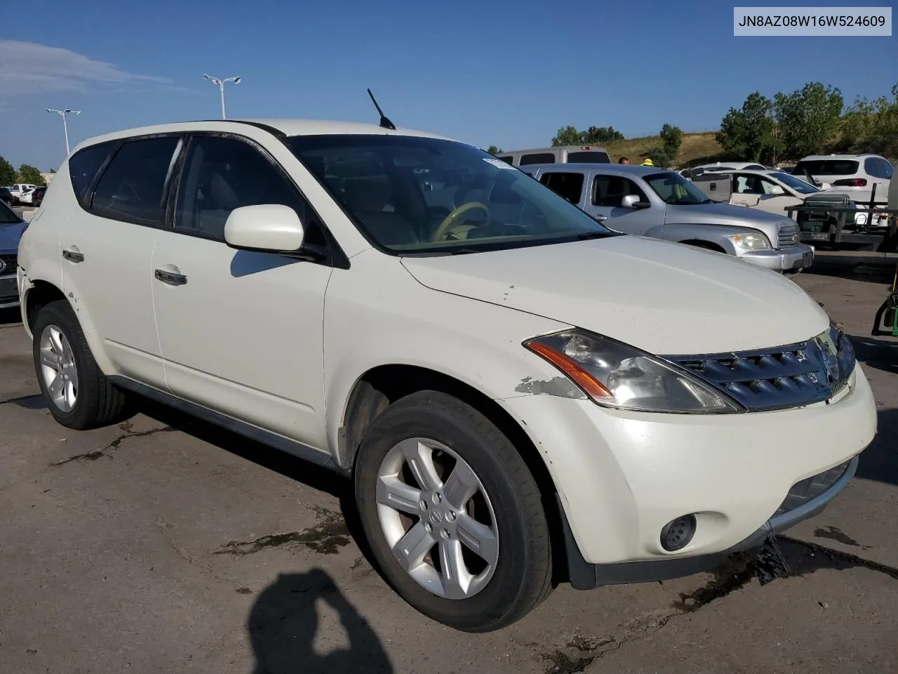 2006 Nissan Murano Sl VIN: JN8AZ08W16W524609 Lot: 71721274