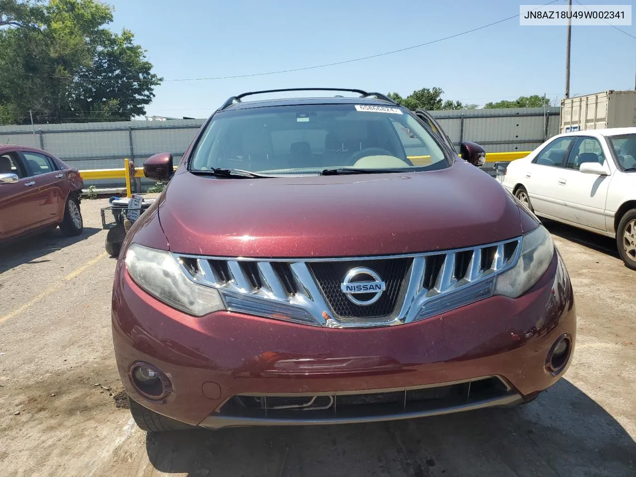 JN8AZ18U49W002341 2009 Nissan Murano S