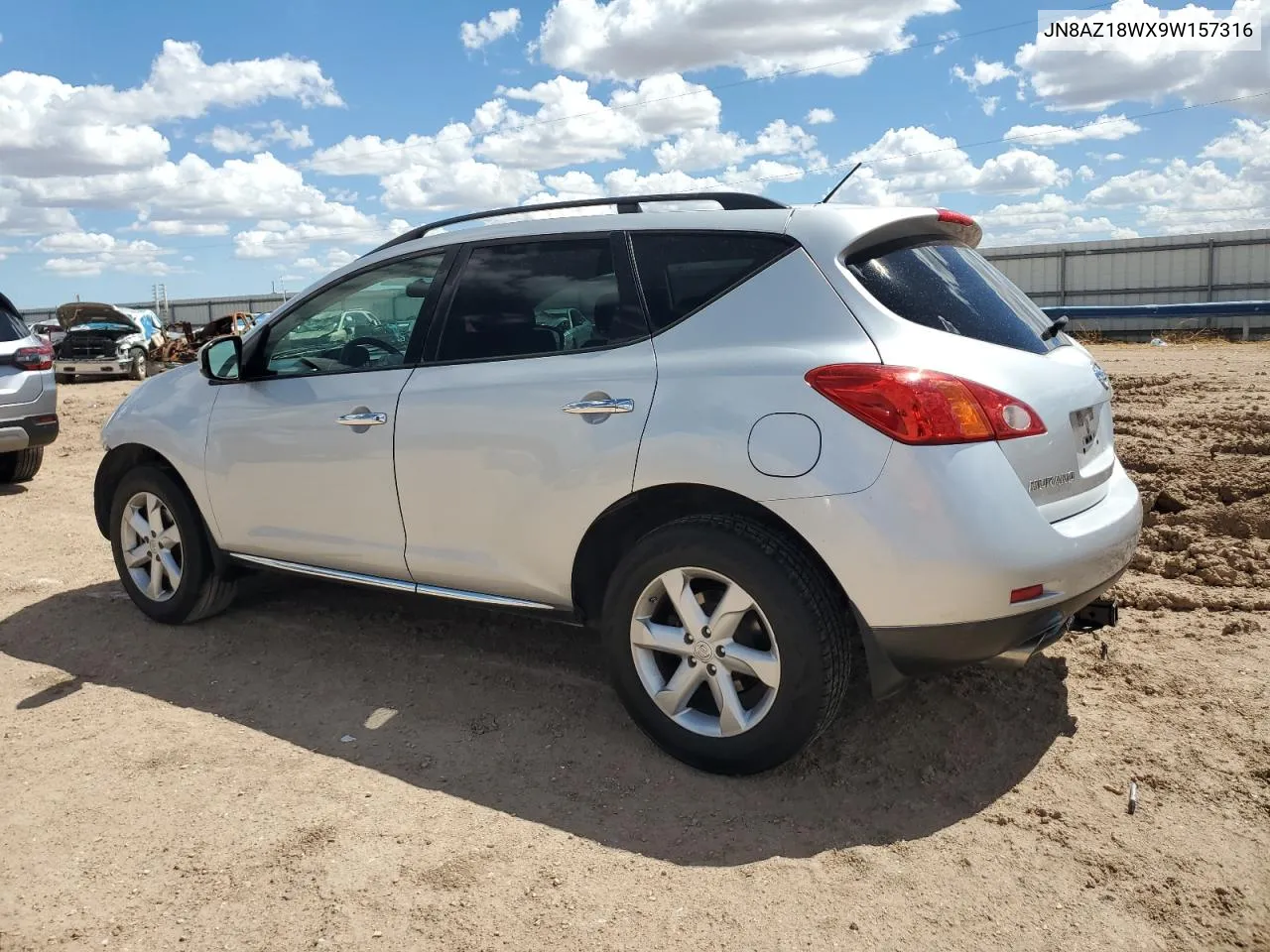 2009 Nissan Murano S VIN: JN8AZ18WX9W157316 Lot: 69310044