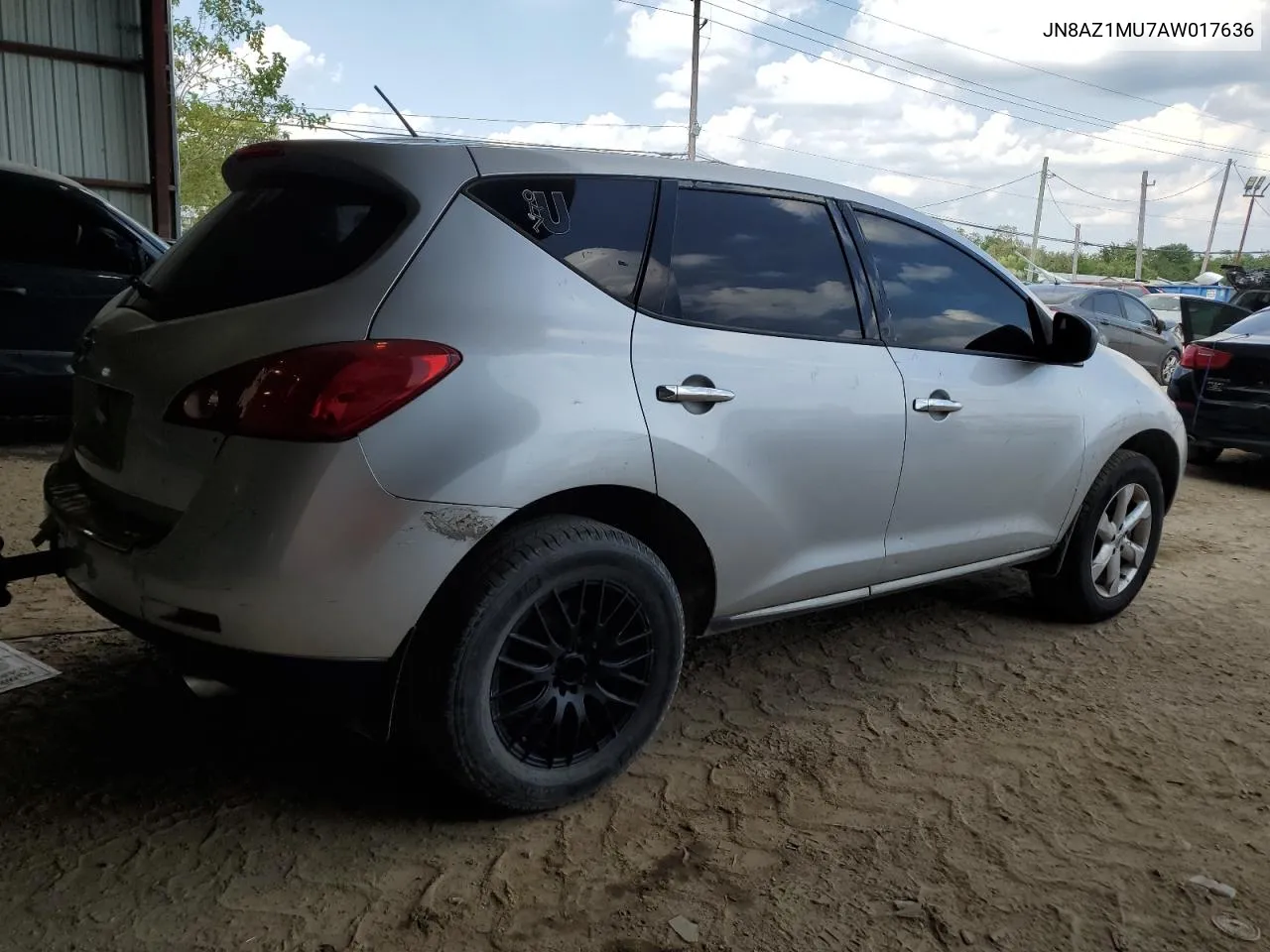 2010 Nissan Murano S VIN: JN8AZ1MU7AW017636 Lot: 72093554