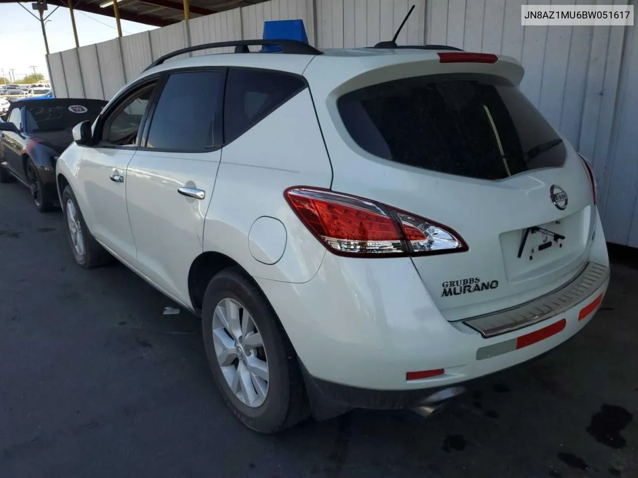 JN8AZ1MU6BW051617 2011 Nissan Murano S