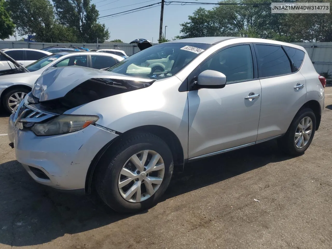 2013 Nissan Murano S VIN: JN8AZ1MW4DW314773 Lot: 62286794