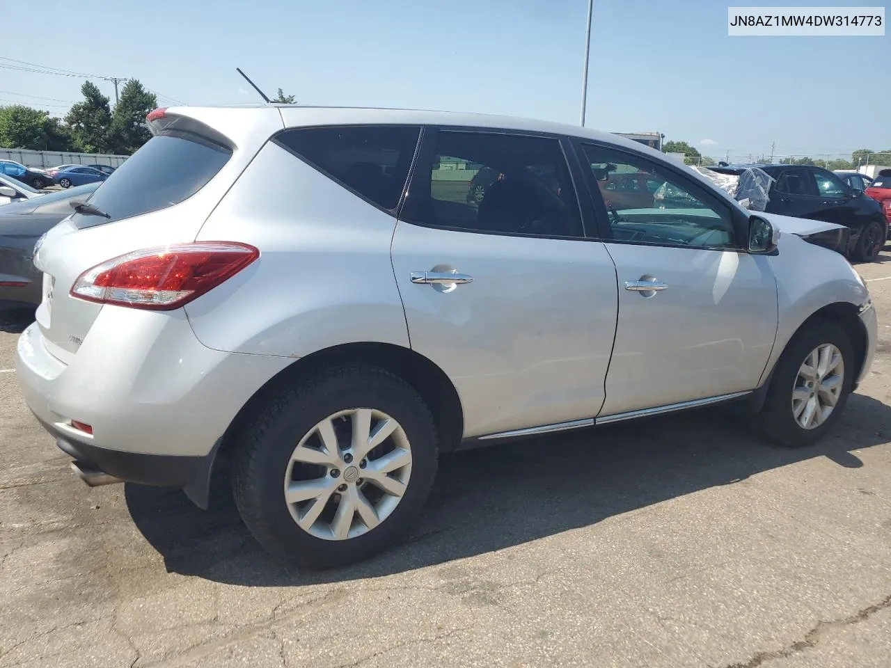 2013 Nissan Murano S VIN: JN8AZ1MW4DW314773 Lot: 62286794