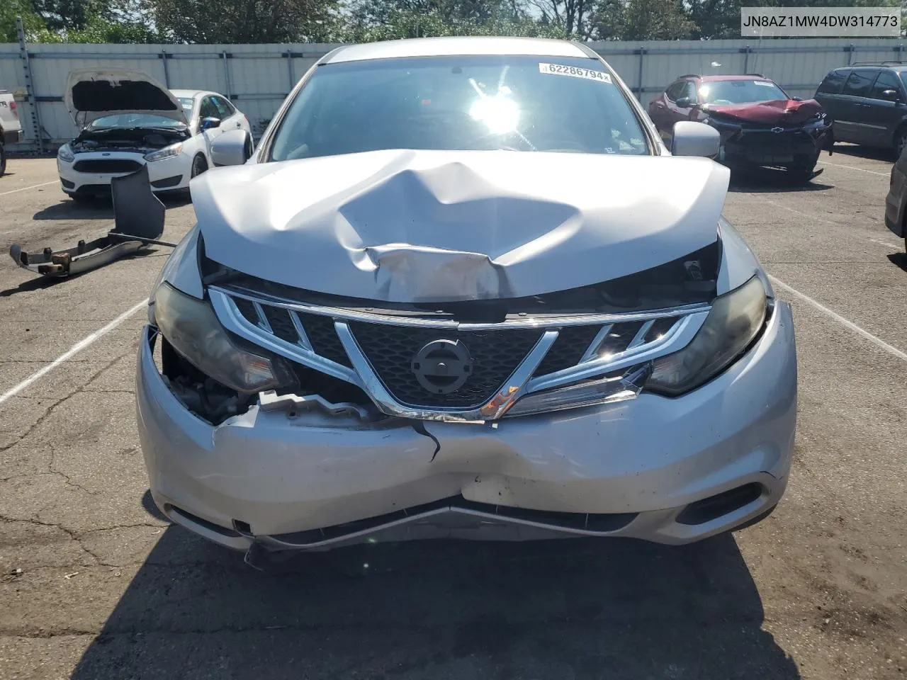 2013 Nissan Murano S VIN: JN8AZ1MW4DW314773 Lot: 62286794