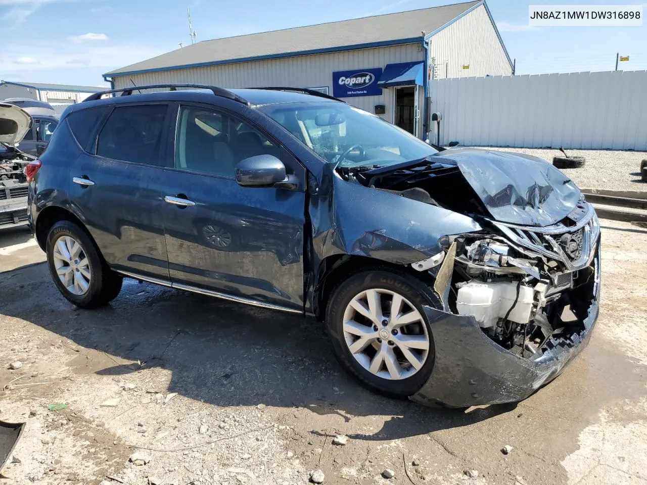 2013 Nissan Murano S VIN: JN8AZ1MW1DW316898 Lot: 68384324