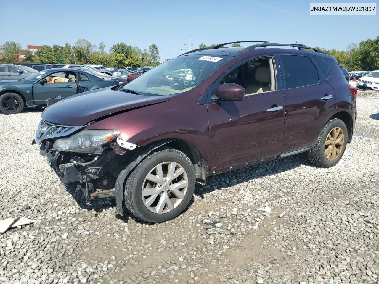 2013 Nissan Murano S VIN: JN8AZ1MW2DW321897 Lot: 70958014