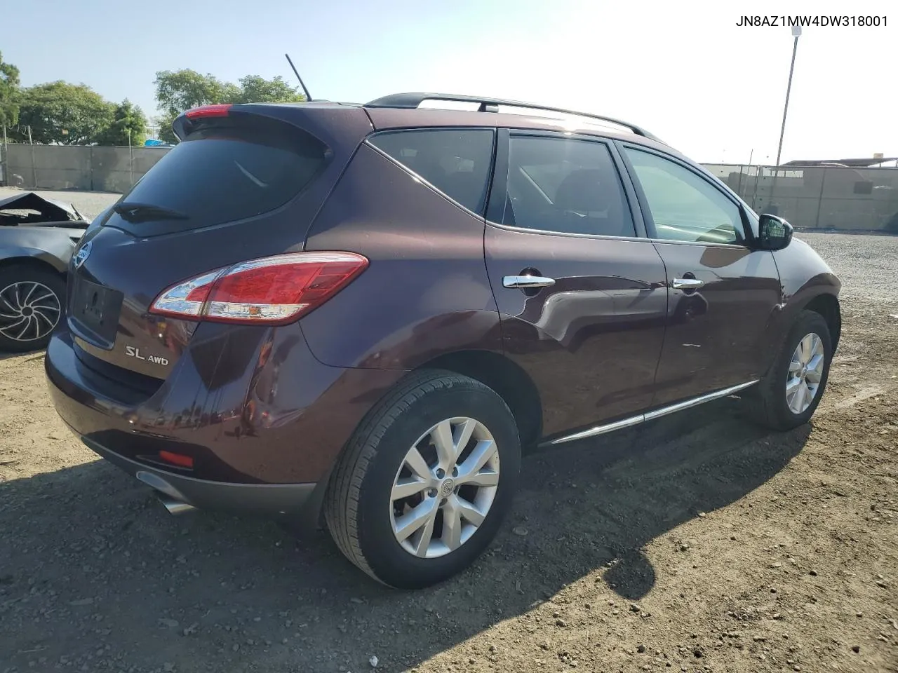 2013 Nissan Murano S VIN: JN8AZ1MW4DW318001 Lot: 71115084