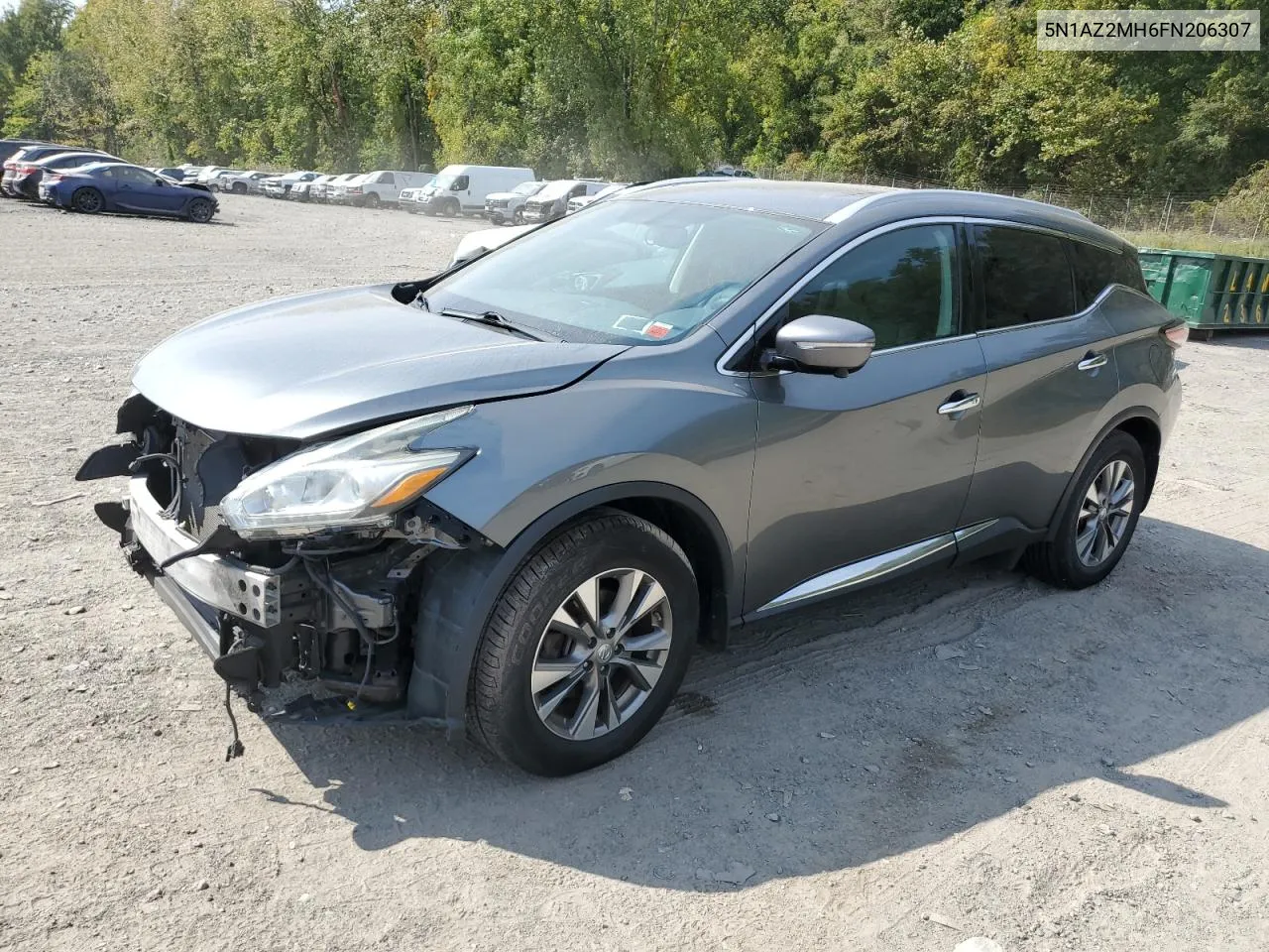 2015 Nissan Murano S VIN: 5N1AZ2MH6FN206307 Lot: 72215994