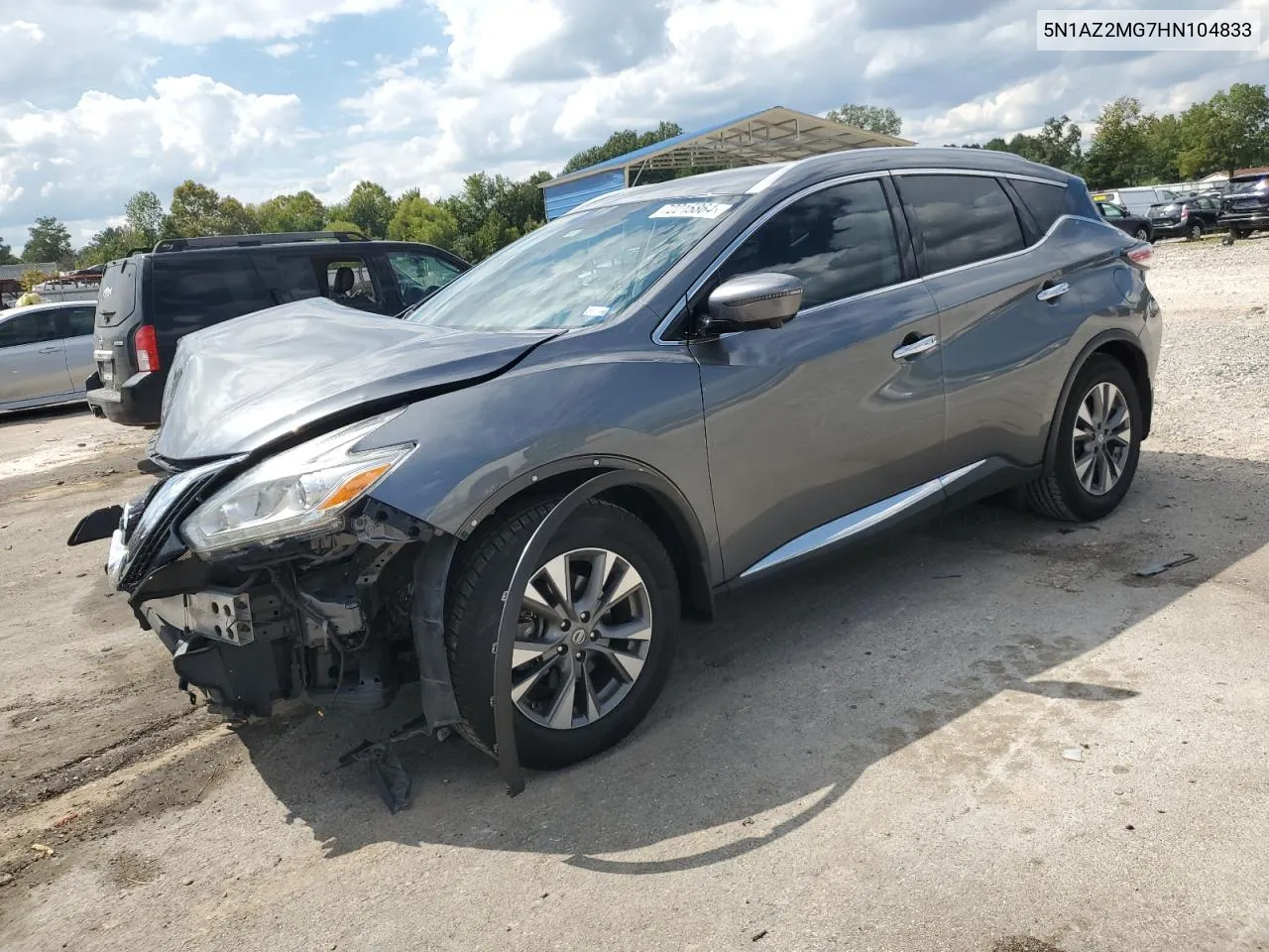 2017 Nissan Murano S VIN: 5N1AZ2MG7HN104833 Lot: 72215864