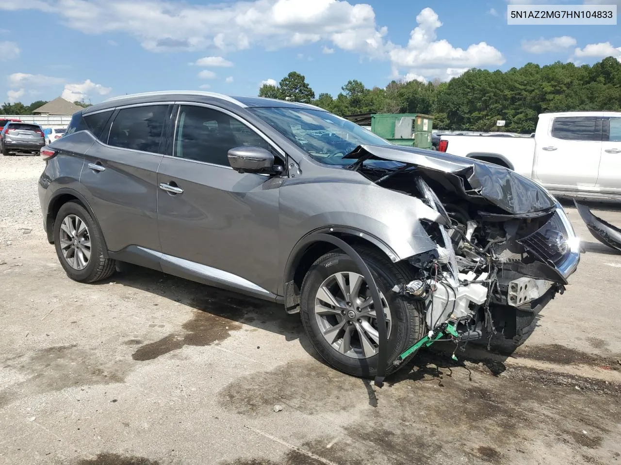 2017 Nissan Murano S VIN: 5N1AZ2MG7HN104833 Lot: 72215864