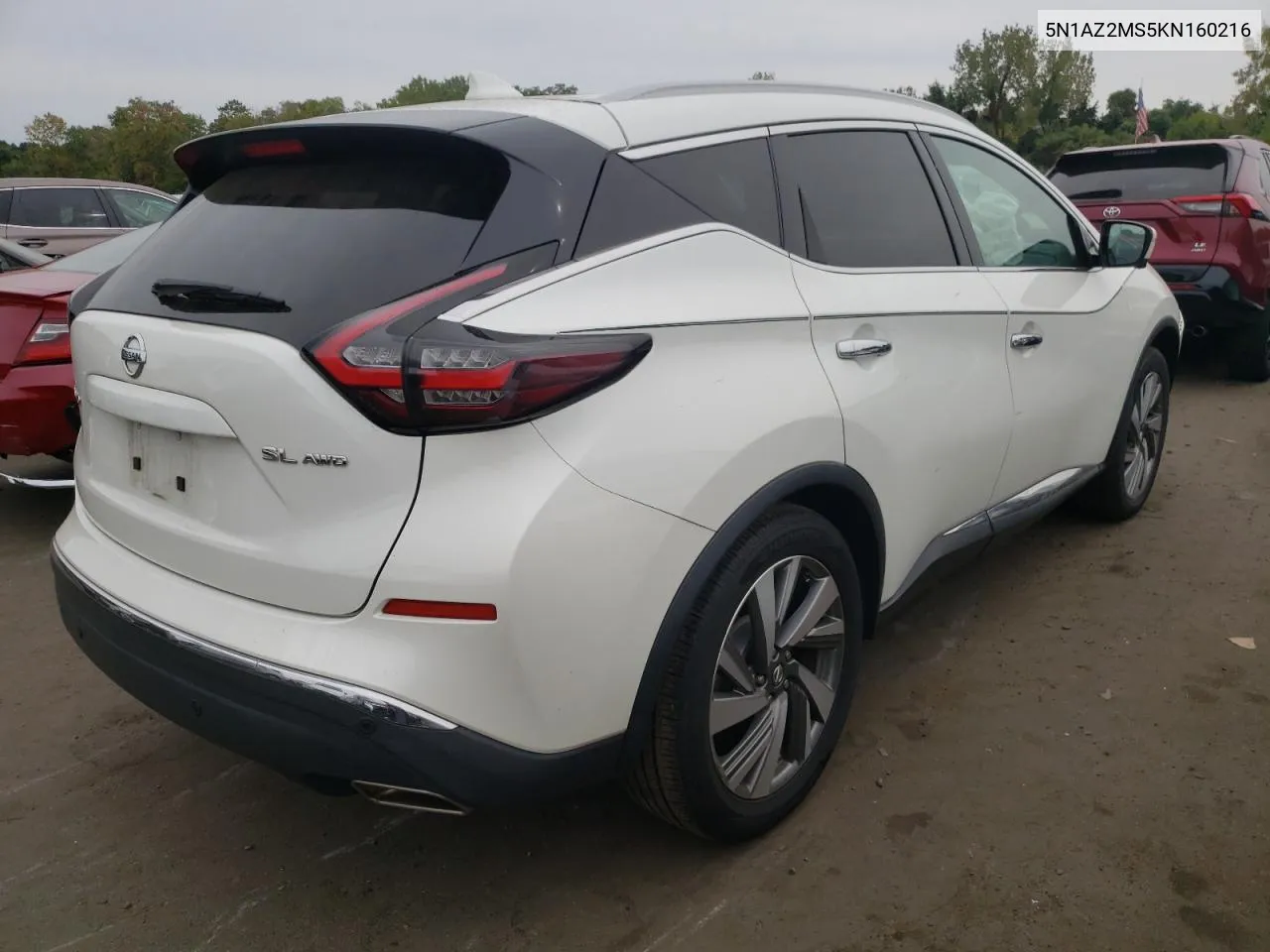 2019 Nissan Murano S VIN: 5N1AZ2MS5KN160216 Lot: 70969074