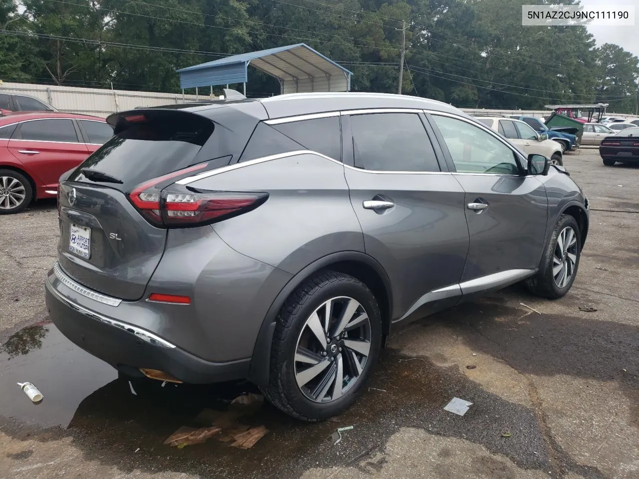 2022 Nissan Murano Sl VIN: 5N1AZ2CJ9NC111190 Lot: 70333394