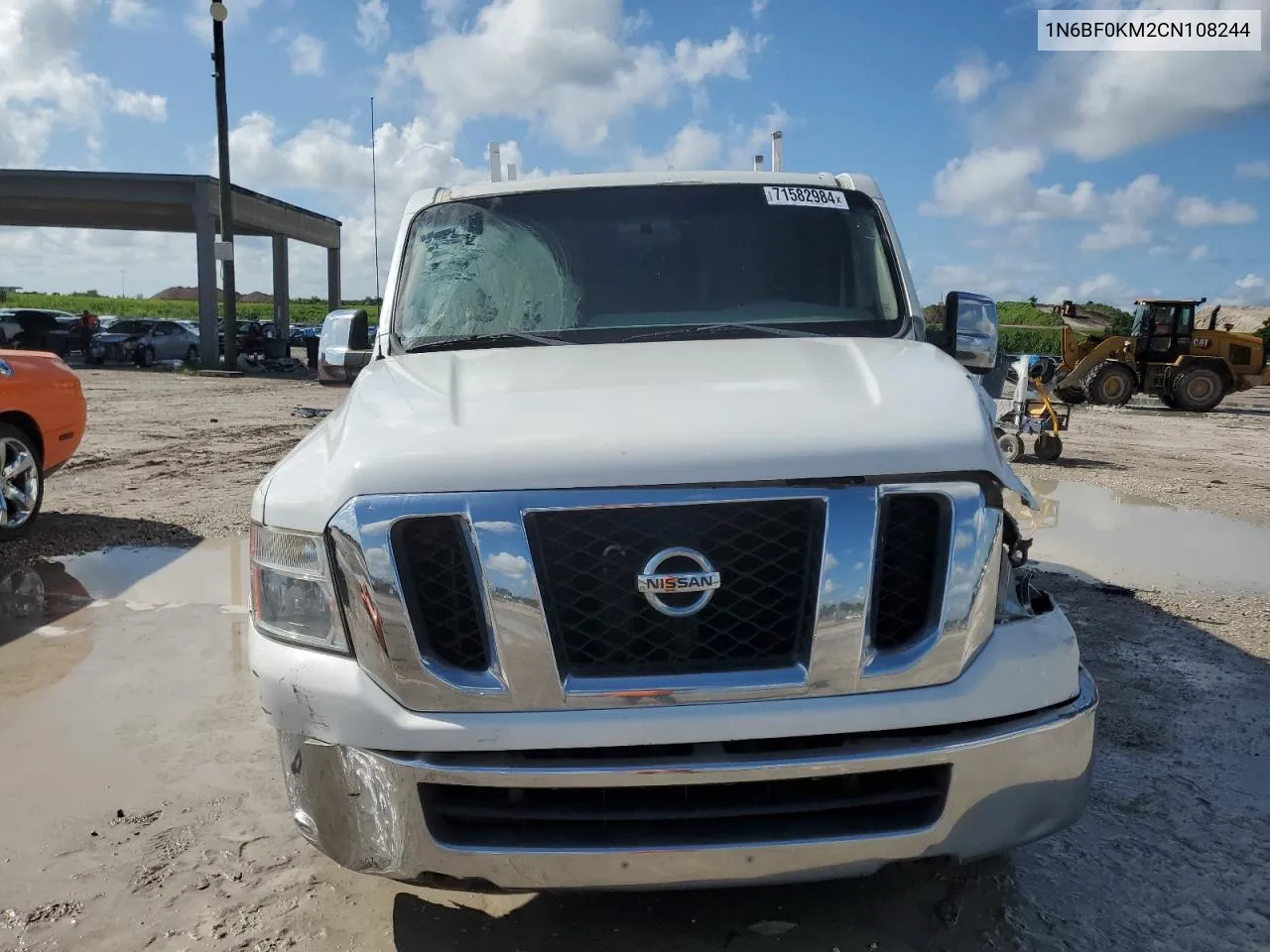 2012 Nissan Nv 1500 VIN: 1N6BF0KM2CN108244 Lot: 71582984