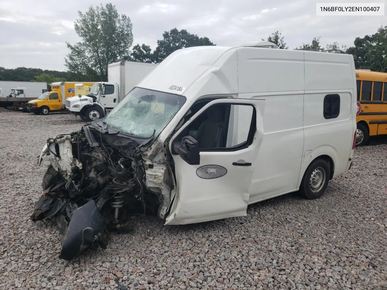 2014 Nissan Nv 2500 VIN: 1N6BF0LY2EN100407 Lot: 68204184