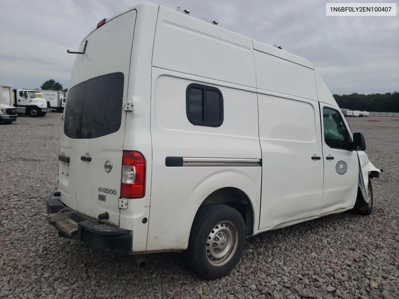 2014 Nissan Nv 2500 VIN: 1N6BF0LY2EN100407 Lot: 68204184