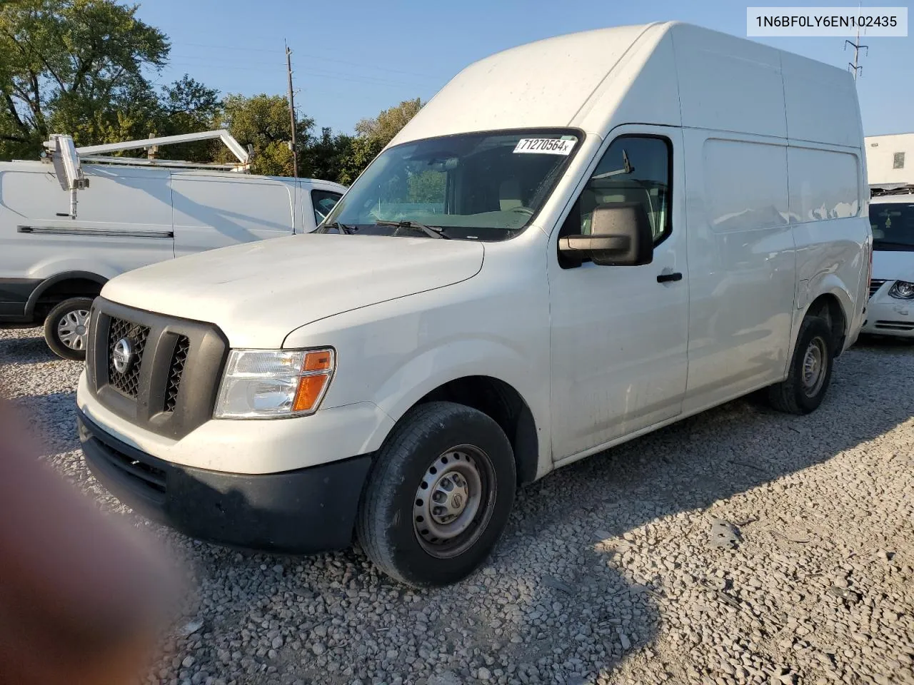 2014 Nissan Nv 2500 VIN: 1N6BF0LY6EN102435 Lot: 71270564