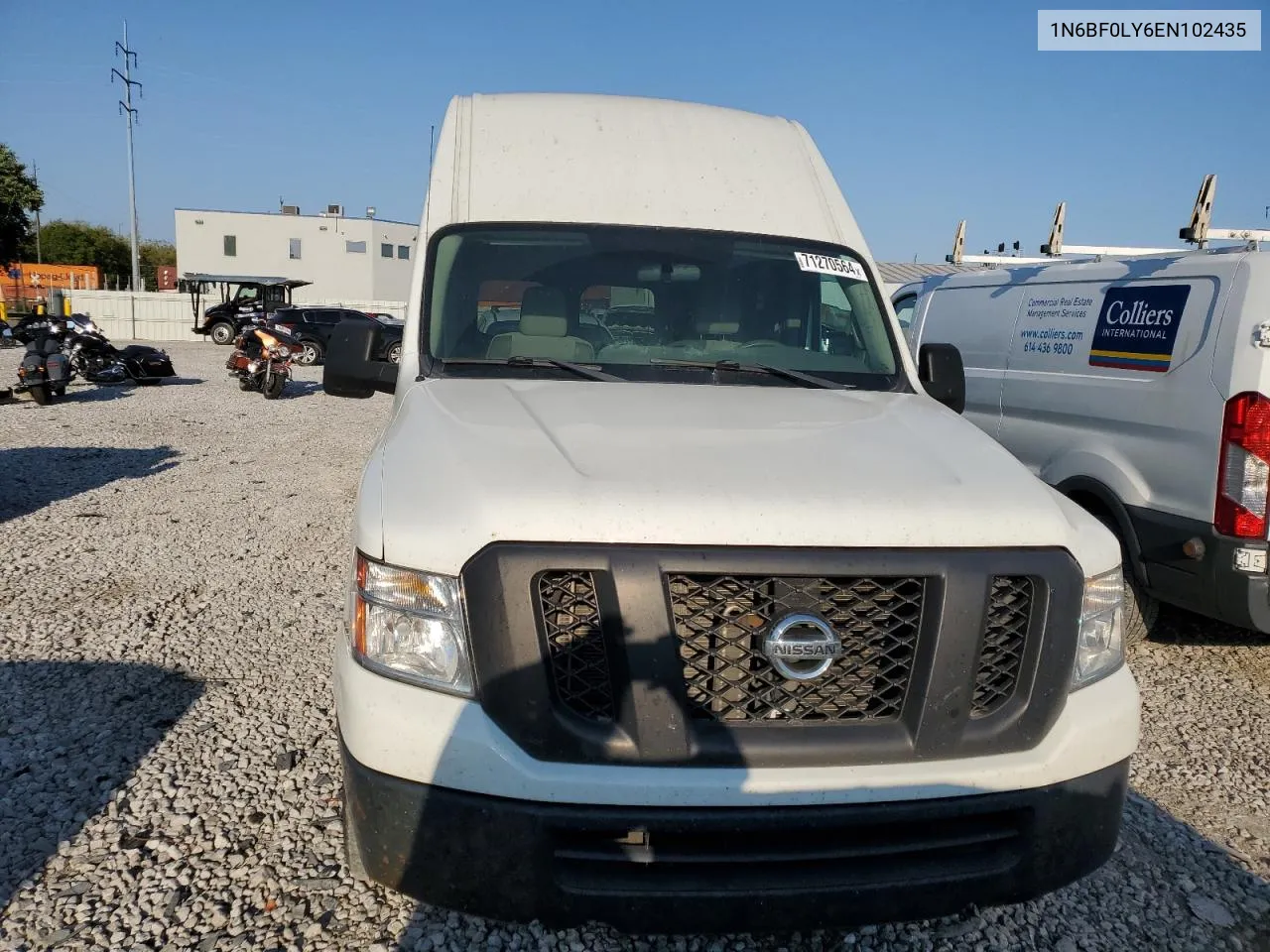 2014 Nissan Nv 2500 VIN: 1N6BF0LY6EN102435 Lot: 71270564