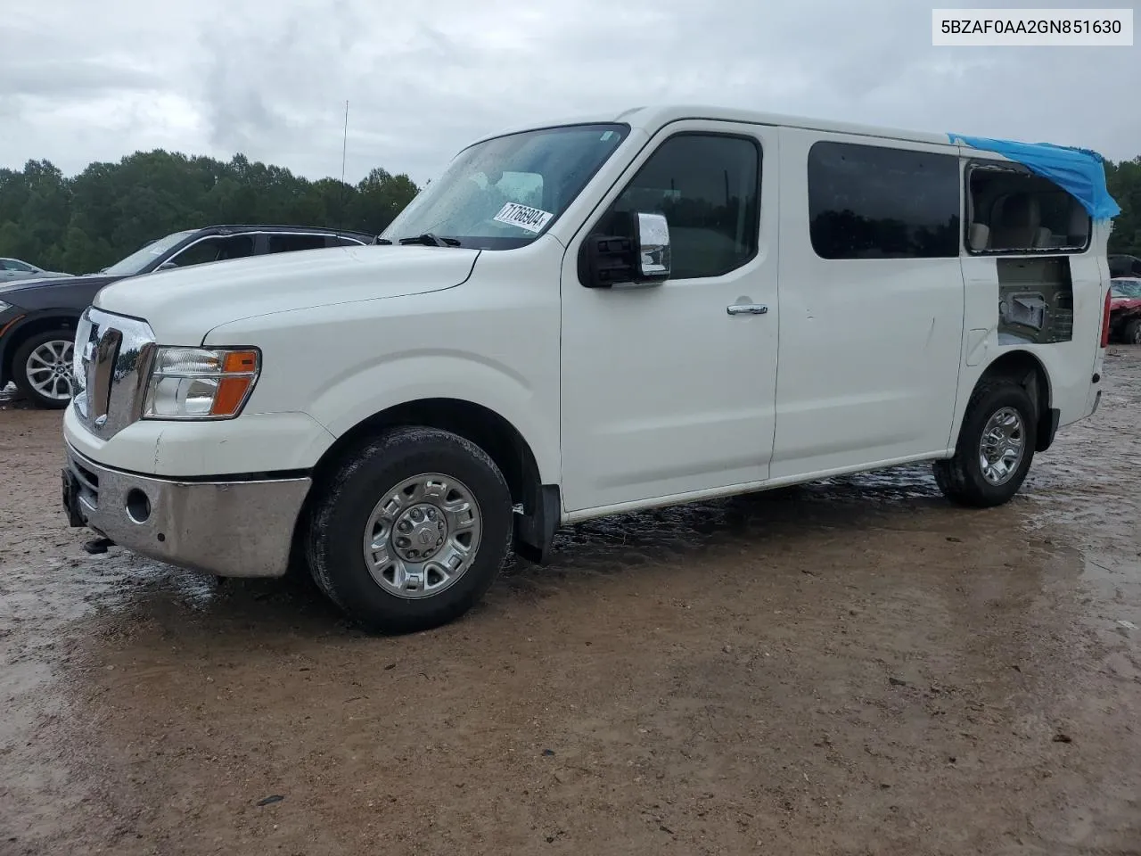 2016 Nissan Nv 3500 S VIN: 5BZAF0AA2GN851630 Lot: 71766904