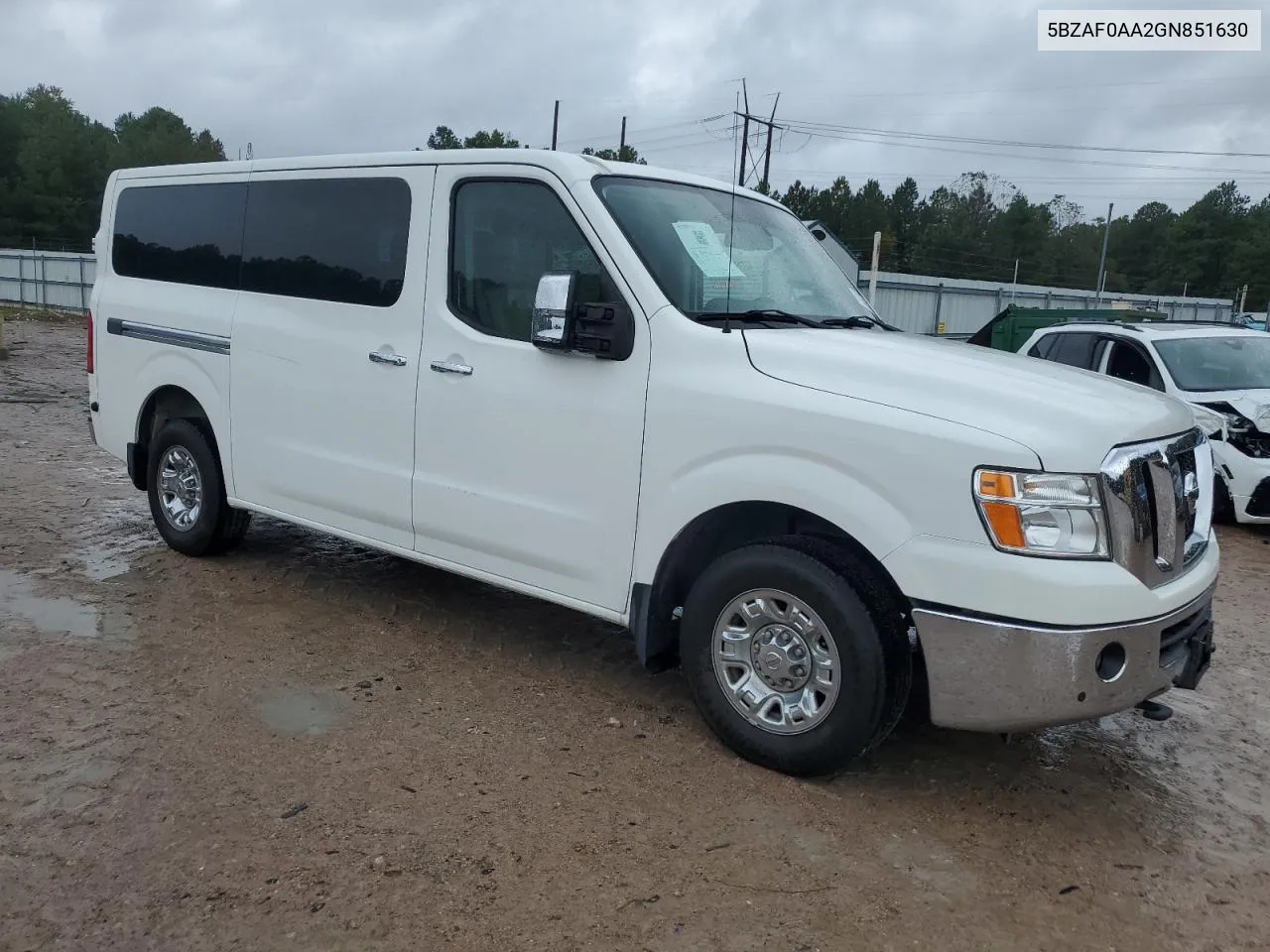 5BZAF0AA2GN851630 2016 Nissan Nv 3500 S